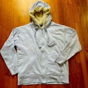 Eddie Bauer fleece lined hoodie women size small